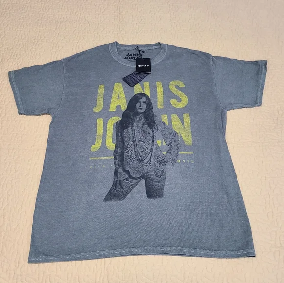 Forever 21 Janis Joplin T shirt size M - Picture 2 of 4